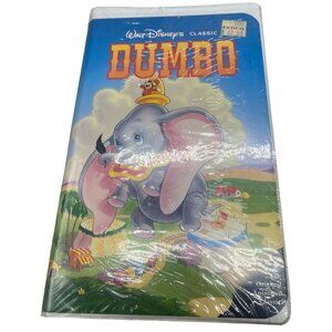 Dumbo VHS 024 Walt Disney classic 63 min rated G cartoon elephant NEW READ